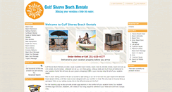 Desktop Screenshot of gulfshoresalbeachrentals.com