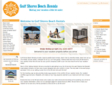 Tablet Screenshot of gulfshoresalbeachrentals.com